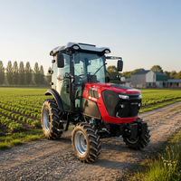 Traktor Pertanian Eropa 75HP 4WD dengan Mesin Yunnei Euro 5, Kabin AC E-Mark untuk Penggunaan Pertanian Profesional DONOL