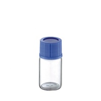 Flacon en verre cylindrique transparent de 2 ml, 3 ml, 5 ml, 8 ml pour pilules et comprimés avec bouchon à vis en plastique, emballage en verre, logo personnalisé