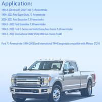 Junta do Cárter de Óleo do Motor Compatível com Ford F-250 F-350 International 3600/3700/3800 Powerstroke 7.3L de 1994-2003 OE 27293