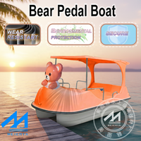 Canard jaune adulte et enfants bateau à pédales Sports nautiques divertissement motomarine pour 4 personnes artisanat de jeux d'eau