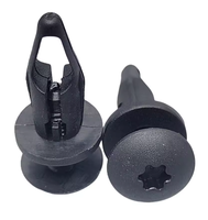 Clips de fixation universels en plastique noir pour voiture, type rivet à vis, pour garnitures de carrosserie, pare-chocs, ailes et panneaux intérieurs