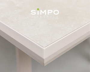 Ensemble de meubles d'extérieur haut de gamme SIMPOLIFESTYLE, ensemble de salle à manger de luxe pour jardin, <span class=keywords><strong>table</strong></span> <span class=keywords><strong>rectangulaire</strong></span> extensible en aluminium pour <span class=keywords><strong>balcon</strong></span> - Product Image 5