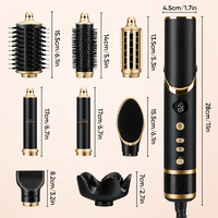 Styler capillaire 8 en 1, brosse sèche-cheveux à haute vitesse, ionique négatif, pliable, outils capillaires à séchage rapide, styler à air chaud multi-professionnel