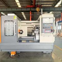 Torno CNC CK6140, Torno de Metal CNC de Bancada Plana Horizontal con Sistema de Control CNC GSK