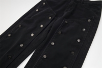 Jean en denim noir à rivets pour homme, modèle 2026, tendance, délavé, style personnalisé, pantalon long, marque américaine Hip Hop Y/PROJECT pour hommes