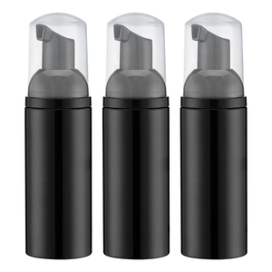 ขวดโฟมเปล่าขนาด 150 มล. ขวด PET สีดำพร้อมหัวปั๊มสีดำ บรรจุภัณฑ์เครื่องสำอาง DIY สำหรับทำความสะอาดผิวหน้าและผิวกาย - Product Image 1