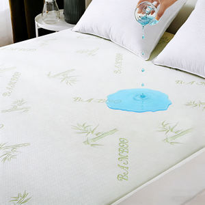 Protector de Colchón King Size de Bambú 100% <span class=keywords><strong>Impermeable</strong></span>, Transpirable y Ecológico, con Tejido 3D <span class=keywords><strong>Air</strong></span> Cooling y Bolsillos Profundos - Product Image 1