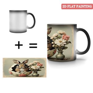 Taza de Cerámica Negra Esmerilada de 11 oz, Sensible al Calor, Taza en Blanco para Regalo de Profesor o Colega - Product Image 4