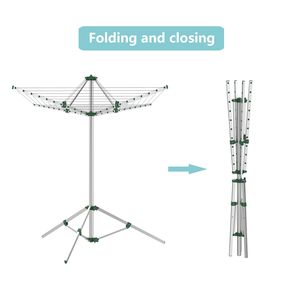 30M 3 bras en aluminium séchage <span class=keywords><strong>parapluie</strong></span>-Type avec pieds support sèche-<span class=keywords><strong>linge</strong></span> supports <span class=keywords><strong>pour</strong></span> blanchisserie support suspendu en plein air <span class=keywords><strong>corde</strong></span> <span class=keywords><strong>à</strong></span> <span class=keywords><strong>linge</strong></span> autoportante - Product Image 3