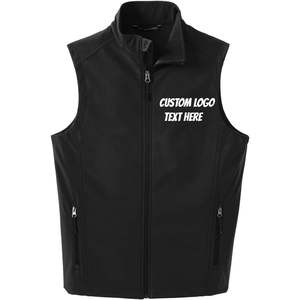 2025 gilets à coquille souple à broderie personnalisée pour hommes conçoivent votre propre gilet de texte de Logo - Product Image 2
