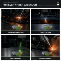 Nouvelles lunettes de sécurité laser 1064nm OD7+ 895-1100nm pour opérateur de machine de soudage laser à fibre avec longue durée de vie