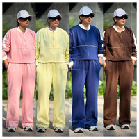 Ensemble de sport deux pièces pour femme : pull à demi-fermeture éclair et pantalon – Fabrication usine Guangzhou