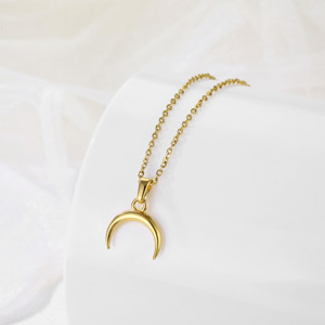 Collier Vintage en Plaqué Or 18k Charme Pendentif Rose Française Collier Floral en Acier Inoxydable 316L Accessoires de Bijoux pour Femmes - Product Image 3