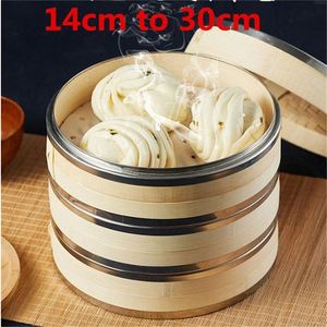 Casserole à vapeur en acier inoxydable avec anneau d'adaptation en bambou pour la cuisson de riz, viande et légumes de qualité supérieure, idéale pour le bricolage - Product Image 6