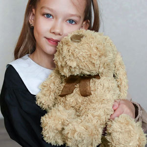 Peluche di Cane Barboncino Dorato all'Ingrosso, Giocattolo Morbido Imbottito Realistico, Cucciolo Personalizzato - Product Image 4