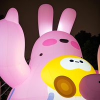 Dessin animé gonflable Anime modèle gonflable Moon Mall grande poupée mascotte modèle lumineux fleur poupée d'amour