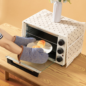 Guantes de Cocina Acolchados de Algodón y Lino, Gruesos, Modernos y Minimalistas, Resistentes al Calor y a Altas Temperaturas - Product Image 3