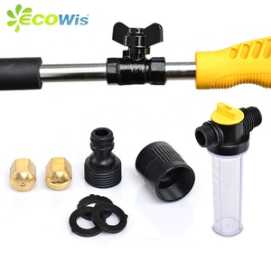 <span class=keywords><strong>Lancia</strong></span> Spruzzatrice Multiuso ad Alta Pressione per Pulizia Giardino e Lavaggio Auto con Spazzola e Pistola a Spruzzo - Product Image 3