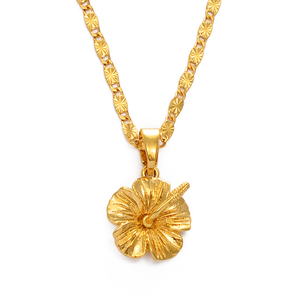 Collar con Colgante <span class=keywords><strong>de</strong></span> Flor <span class=keywords><strong>de</strong></span> Hibisco Hawaiano, Joyería <span class=keywords><strong>de</strong></span> las Islas Marshall, <span class=keywords><strong>Puerto</strong></span> <span class=keywords><strong>Rico</strong></span>, Guam, Micronesia, Pohnpei, Regalos <span class=keywords><strong>de</strong></span> Boda # 239606 - Product Image 1