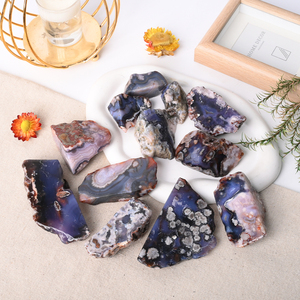 Cristal Curativo de Ágata Flor de Cerezo Azul en Forma Libre para Decoración, Precio al por Mayor - Product Image 2