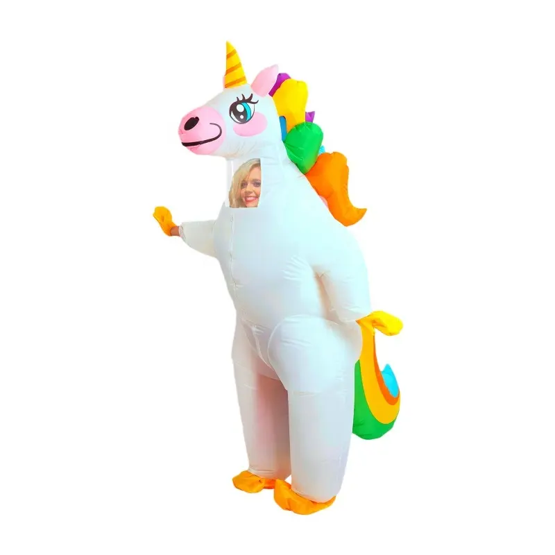 Costume de fête Cosplay Costume gonflable Halloween Costume gonflable licorne Costume d'explosion pour adulte