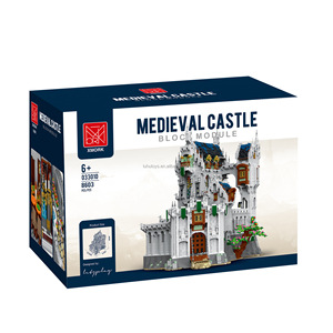LuHu Mork 033010 château médiéval haute difficulté bloc de <span class=keywords><strong>construction</strong></span> assemblage modèle vacances cadeau MOC - Product Image 4