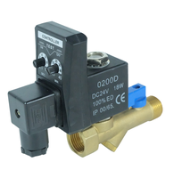 Katup Pembuangan Air Otomatis Elektronik Alahot Brass dengan Timer, Katup Solenoid Pembuangan Air Elektronik untuk Kompresor Udara
