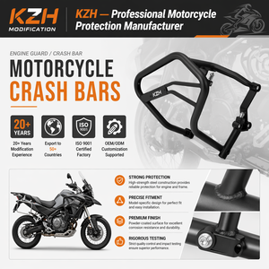 Barra Protectora Anticaídas para Motocicleta Kaizehui, Protector de Motor, Negro Mate, Acero al Carbono, Accesorios de Fijación Directa para 700MT - Product Image 5