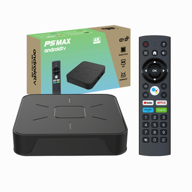 P5 Max H313 2g16g Android 14 Android TV Box 4k Quad Core 2.4g/5g Wifi Android Smart Tv Box H.265 Web Player