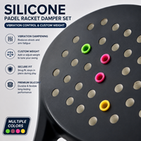 Amortisseur de vibrations en silicone léger, durable et portable avec logo personnalisé pour accessoires de raquettes de padel - Vente en gros