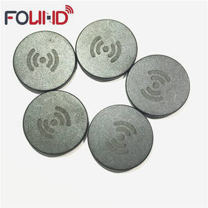 दौर 14mm 13.56MHZ NT213 144 बाइट्स एनएफसी पीपीएस कपड़े धोने आरएफआईडी टैग के लिए छेद के बिना कपड़े धोने प्रणाली - Product Image 2