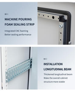 Armoires de commande intérieures sur pied avec plaque galvanisée, en acier inoxydable, IP54, boîtier métallique thermolaqué - Product Image 5