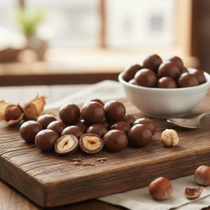 Dragées de chocolat rose et noisettes lyophilisées, produit gastronomique haut de gamme, emballage en vrac, best-seller - Product Image 3