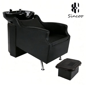 Sillón de Peluquería de Estilo Europeo con Cojín de Asiento Grueso, Diseño Semi-reclinable, Cama de Champú <span class=keywords><strong>para</strong></span> Barbería - Product Image 6