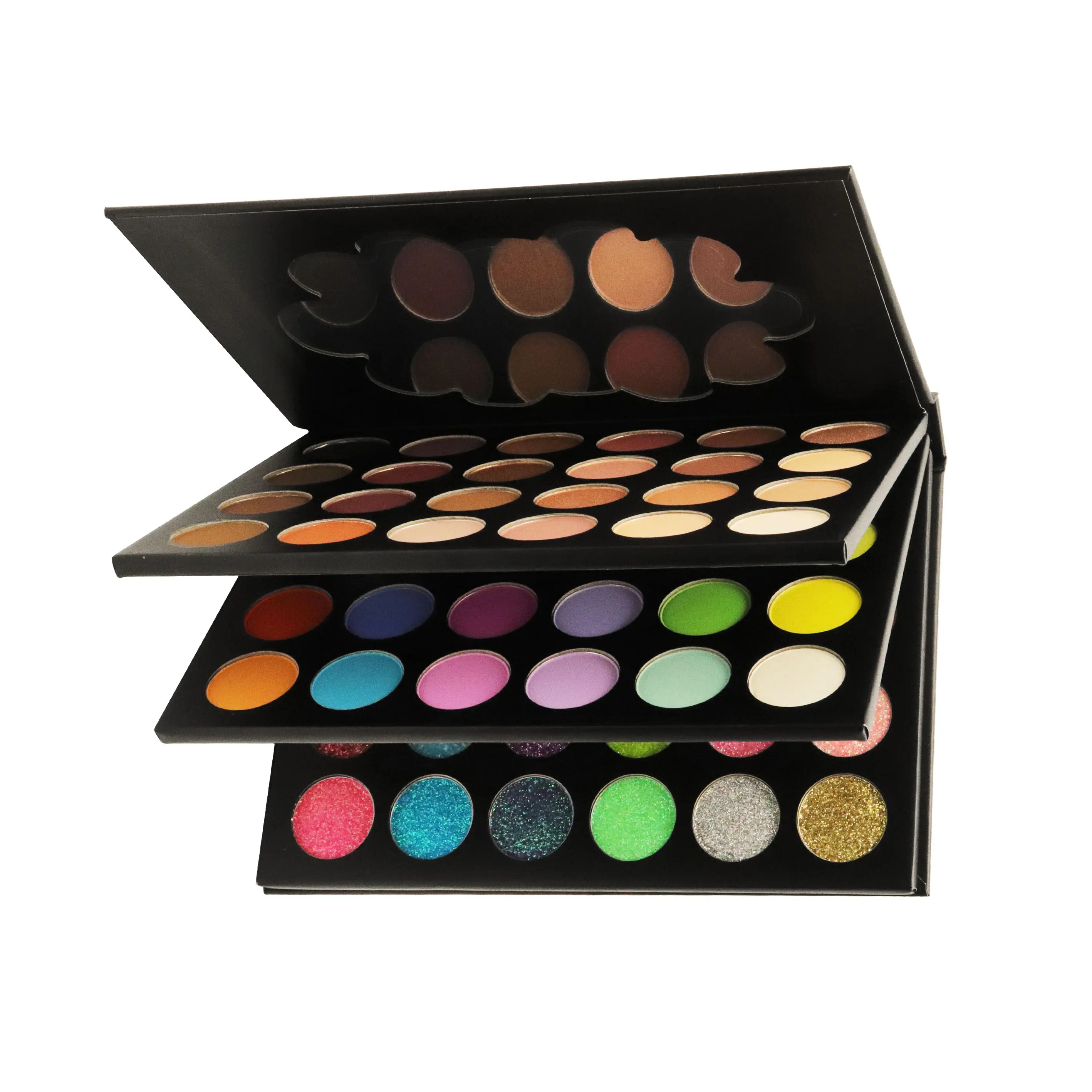 Wholesale 72 Color Shimmer and Shine Makeup Eyeshadow Palette Private Label Newest Cosmetics Eye Shadow Book
