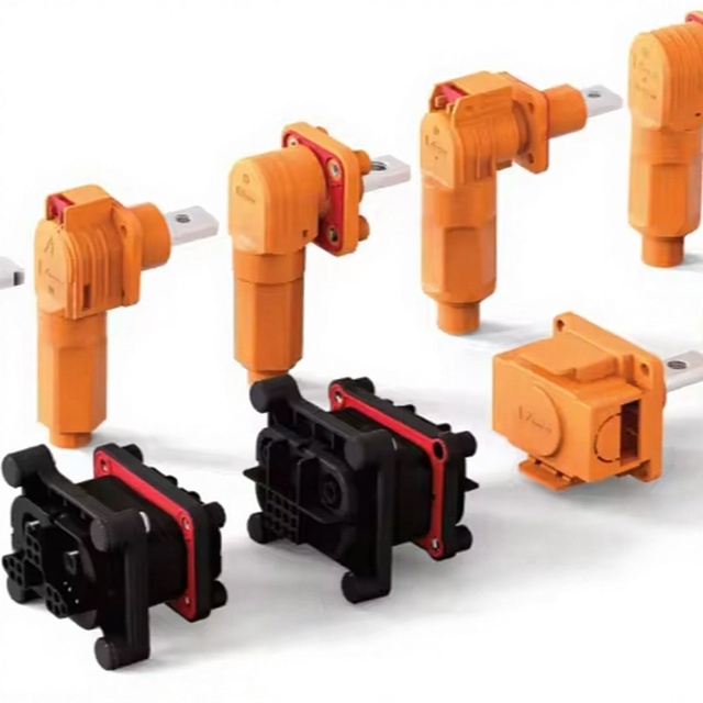 120A/150A/200A IP67 Orange High Voltage Energy Storage Connector for EV Battery Pack