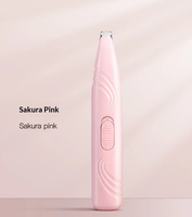 Tondeuse électrique pour poils de pattes de chien et de chat, ABS, avec lumière LED pour le toilettage des pattes des animaux