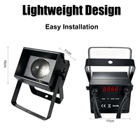Mini projecteur LED COB 80W de précision DMX512 IP20 sans scintillement pour petites églises, théâtres, studios, salles de conférence - Professionnel