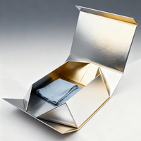 Boîtes cadeaux pliantes magnétiques de luxe personnalisées, boîtes d'emballage pliantes magnétiques en papier couché recyclable de qualité supérieure avec formes personnalisées