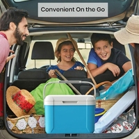 Glacière isotherme portable 18L, étanche et résistante aux fuites, pour aliments, boissons, camping, voyages, pique-niques et activités de plein air
