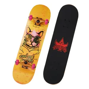 Complete Cheap wood type Maple Skate Board Wholesale Skateboard for kids