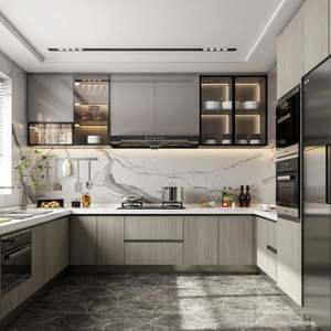 SANTOPOVA Modern Complete Laundry Kichen <b>Cabinet</b> Design - Product Image 4