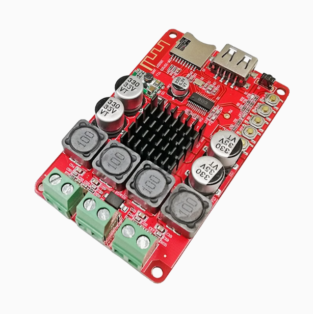 TPA3116 Stereo Blue Tooth Receiver Module USB Flash Drive TF Card Amplifier Dual Channel 50W*2 Decoding with Remote Control
