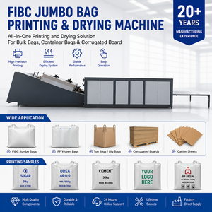 Máquina <span class=keywords><strong>de</strong></span> Impresión <span class=keywords><strong>de</strong></span> Bolsas Jumbo <span class=keywords><strong>de</strong></span> Alta Resistencia con Sistema <span class=keywords><strong>de</strong></span> Apilado Automático para Bolsas <span class=keywords><strong>de</strong></span> una Tonelada, Bolsas Contenedoras y Sacos FIBC - Product Image 1