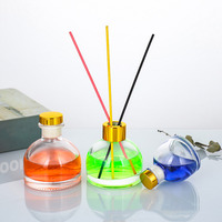 Verre Aromathérapie Fleur Vide Reed Diffuseur D'air Diffuseur D'arôme Bouteille De Parfum