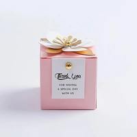Vente en gros de boîte à bonbons de mariage créative petite fleur boîte cadeau en papier chocolat exquise