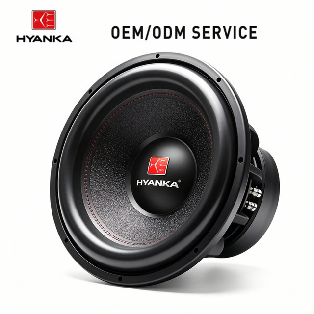HYANKA BSF12-2 12 Inch SPL Aluminum Universal Fit Vehicle Bass Woofer Dual 2 600W RMS 2.5" Four-layer Voice Coil