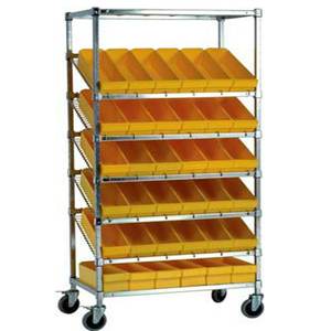 자재 전시 및 정리용 선반이 있는 산업용 헤비 듀티 메탈 조절식 진열대 - Product Image 4