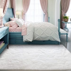 Thảm Trắng Không Trơn Trượt Được Ưa Chuộng Trang Trí Nội Thất Có Thể Giặt Được Khu Vực Sang Trọng Thảm Phòng Khách - Product Image 5