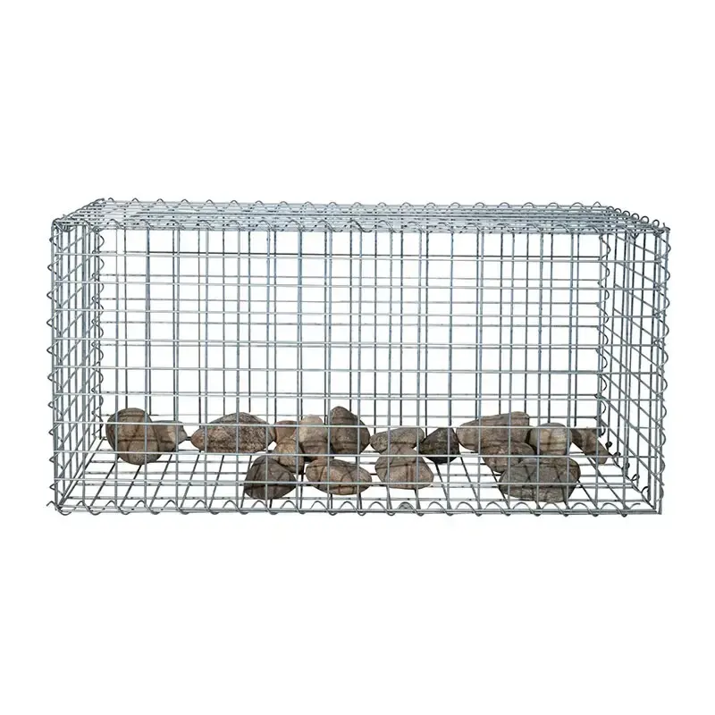 Gabion taş kutusu galvanizli örgü kaynaklı gabion sepet tel 3mm gabion kafes 50*50mm